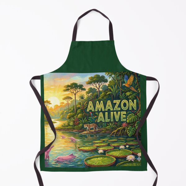 Item preview, Amazon Alive: Thriving Jungle Sunset & Wildlife Art designed and sold by Jonathas0989.