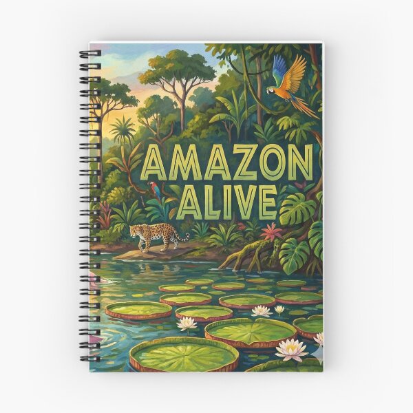 Item preview, Amazon Alive: Thriving Jungle Sunset & Wildlife Art designed and sold by Jonathas0989.