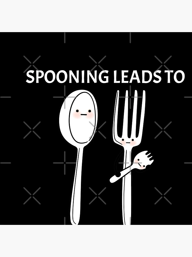 Funny Kitchen Utensil - Spooning Leads to Forking Spoon