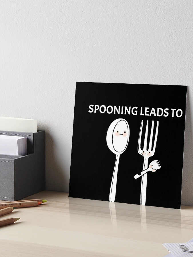 Funny Kitchen Utensil - Spooning Leads to Forking Spoon