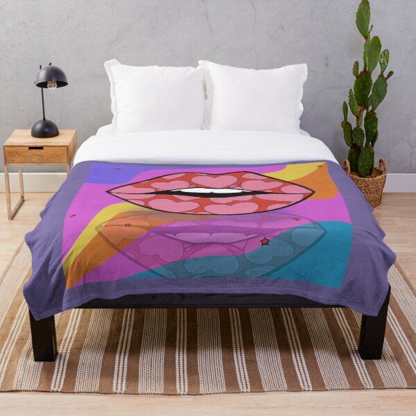 Item preview, Pop Art Pink Heart Pattern Lips – Valentine Gift Design designed and sold by InFrameVision.