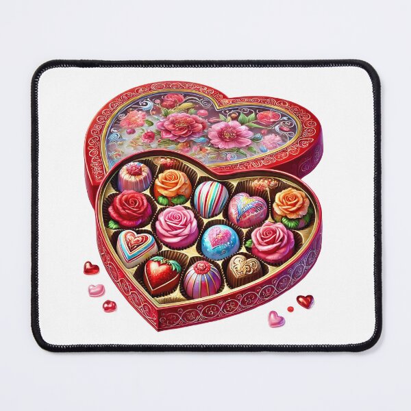 Item preview, Valentine Chocolate Candy Box - Sweet Love Heart Gift Art designed and sold by FuzionRaptor.