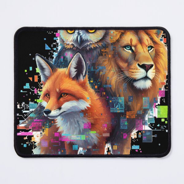Item preview, Lion Fox Owl Spirit Animals Artwork designed and sold by ADVA.N.