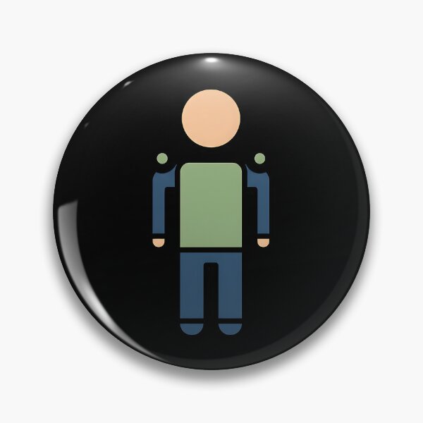 Item preview, Stylized Minimalist Human Figure Icon designed and sold by Silent Watch Threads..