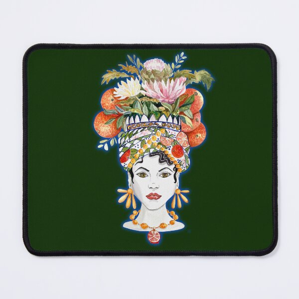 Item preview, Female Sicilian Moorish head flower pot designed and sold by Dancesevillanas.