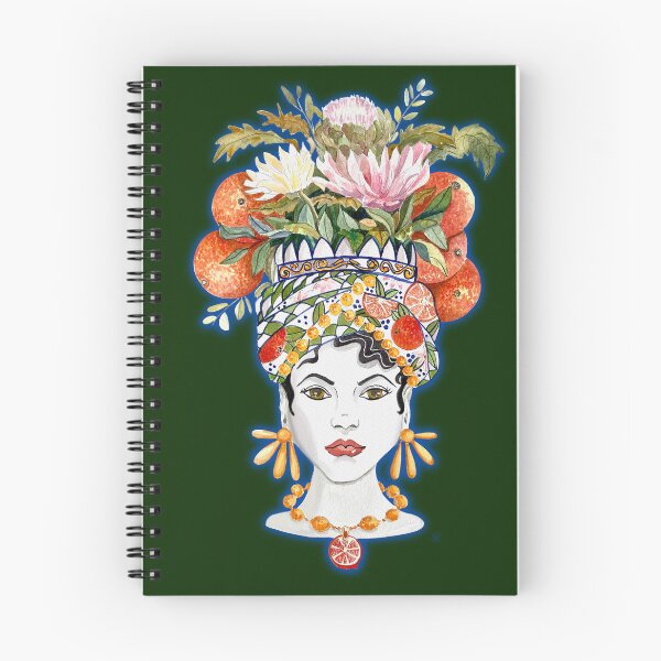 Item preview, Female Sicilian Moorish head flower pot designed and sold by Dancesevillanas.