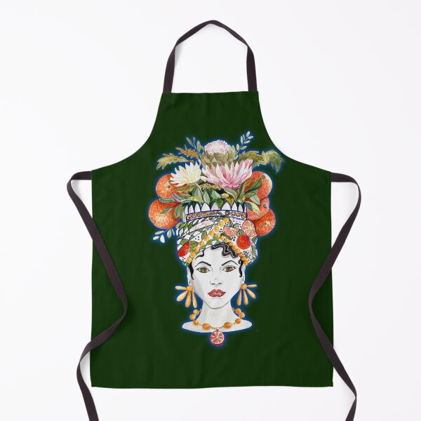 Item preview, Female Sicilian Moorish head flower pot designed and sold by Dancesevillanas.