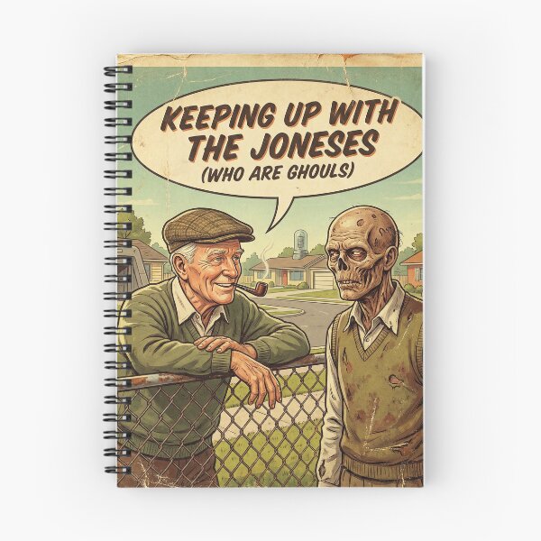 Item preview, Keeping Up With The Joneses – Ghoul Neighbor Art designed and sold by SavinMercantile.
