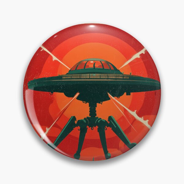 Item preview, War of the Worlds - Retro Sci-Fi Tripod Invasion Poster Art designed and sold by Juuskus.