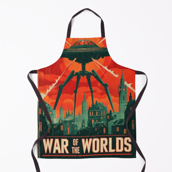 Item preview, War of the Worlds - Retro Sci-Fi Tripod Invasion Poster Art designed and sold by Juuskus.