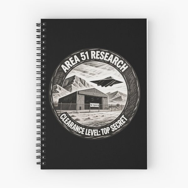 Item preview,  Area 51 Research – Top Secret Desert Base & UFO Badge Design designed and sold by w66aboo.