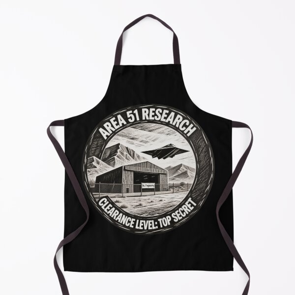 Item preview, Area 51 Research – Top Secret Desert Base & UFO Badge Design designed and sold by w66aboo.
