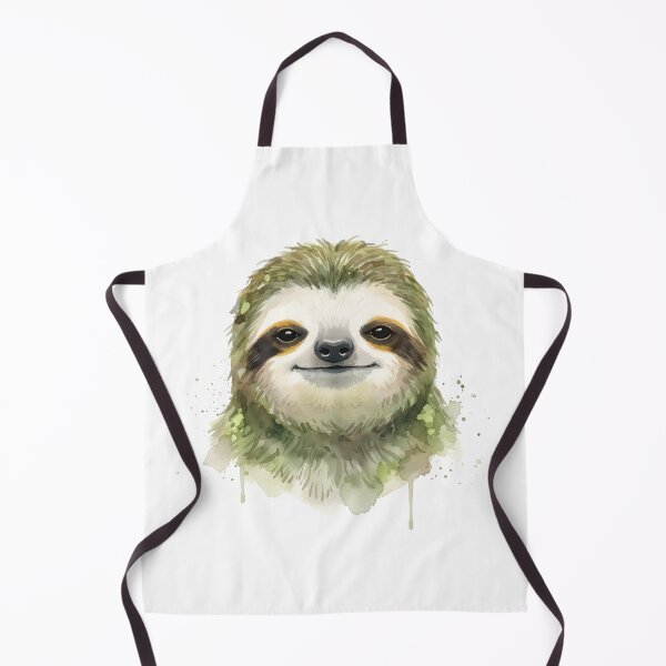Item preview, Cute Watercolor Sloth Illustration | Smiling Sloth Art designed and sold by Senkov.