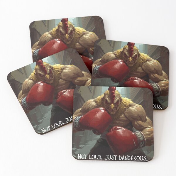 Item preview, Not Loud. Just Dangerous. – Hardcore Fighting Chicken Art designed and sold by george335555.