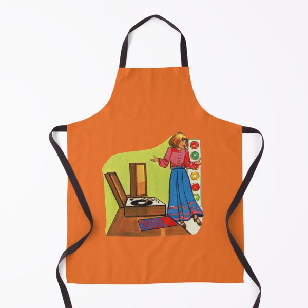 Item preview, Turntable Girl - Retro Teenager Party Vintage Kitsch 70s School Book Agere designed and sold by The Sticker Bureau.