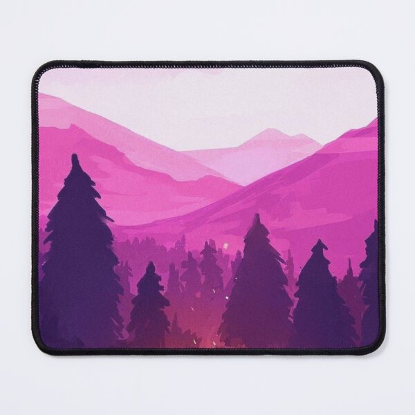 Item preview, Campfire Glow in a Pink Mountain Forest designed and sold by Elenor's.