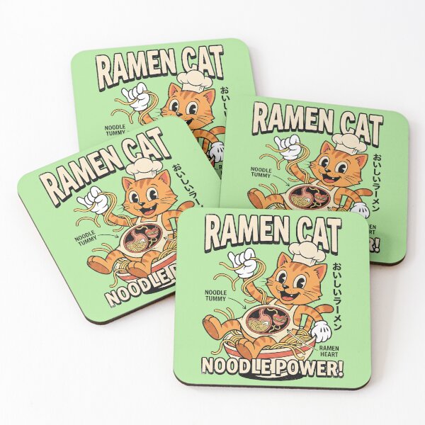 Item preview, Noodle-Bound Biology:Funny Ramen Cat Anatomy designed and sold by AwesomeBeyondLimits.
