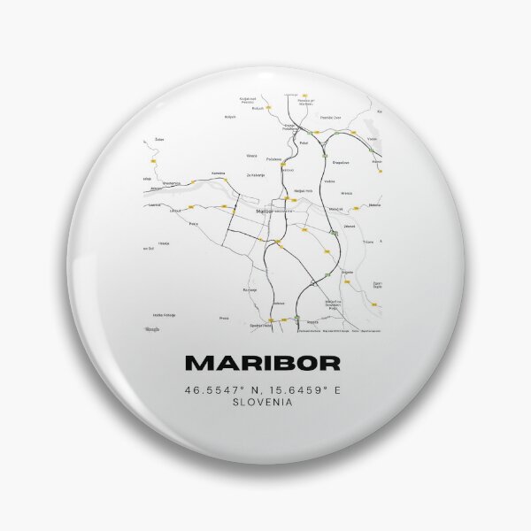 Item preview, Maribor Slovenia Map Print | Coordinates Minimalist City Wall Art designed and sold by RM-Journey.