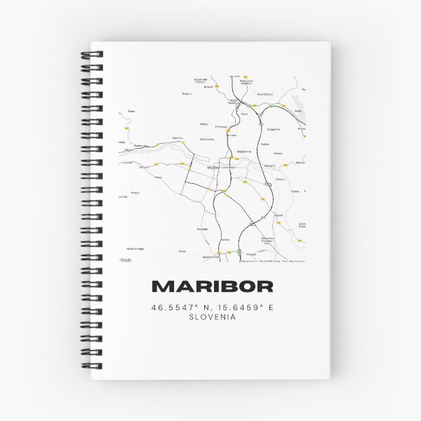 Item preview, Maribor Slovenia Map Print | Coordinates Minimalist City Wall Art designed and sold by RM-Journey.