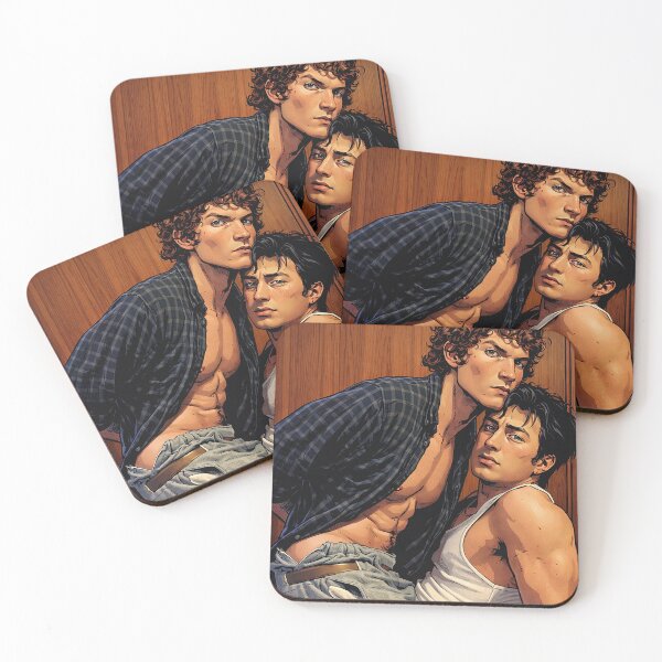 Item preview, Connor Storrie and Hudson Williams posing (fan art) designed and sold by PopCultureAndStuff.