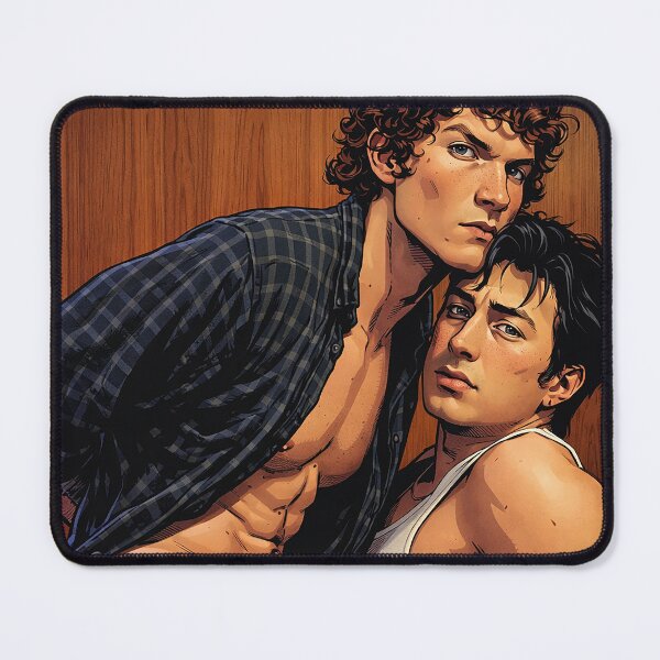Item preview, Connor Storrie and Hudson Williams posing (fan art) designed and sold by PopCultureAndStuff.