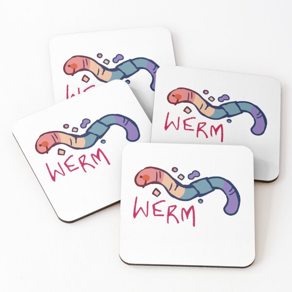 Item preview, Rainbow Cute Gummy Worm / Werm designed and sold by Fruitshrine.