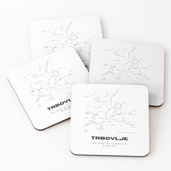 Item preview, Trbovlje Slovenia Map Print | Coordinates Minimalist City Wall Art designed and sold by RM-Journey.