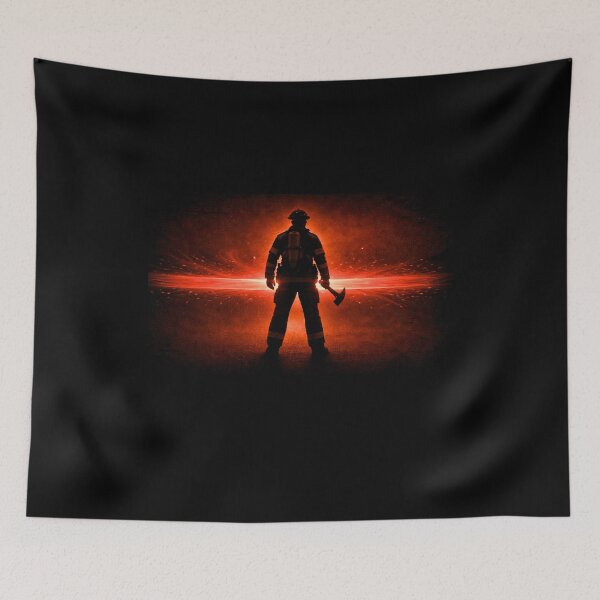 Item preview, SVT First Responder Series – Red Line Firefighter Guardian Silhouette designed and sold by SEVERTREND APPAREL .