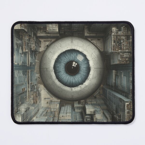 Item preview, WE - Geometric Surveillance Dystopia Poster Art designed and sold by Juuskus.