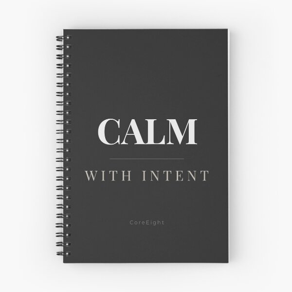Item preview, Calm With Intent Minimal Quote | Modern Neutral Typography Design designed and sold by CoreEight.