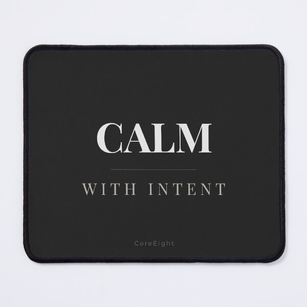Item preview, Calm With Intent Minimal Quote | Modern Neutral Typography Design designed and sold by CoreEight.