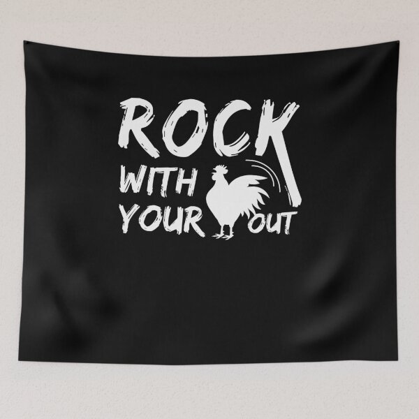 Item preview, Rock Out With Your Cock Out Rooster designed and sold by SassyYetClassy.