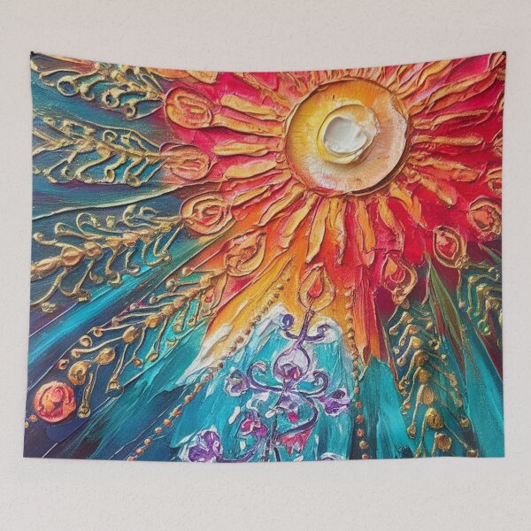 Item preview, Celestial Garden Sun and Floral Spiral Art designed and sold by Ed & Harmony.
