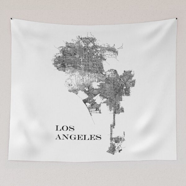 Item preview, Streets of Los Angeles (Black on White) designed and sold by Douglas E. Welch Design and Photography.