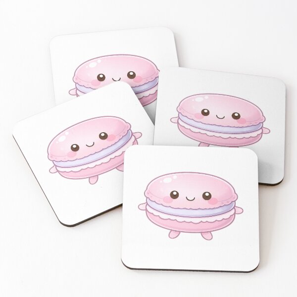 Item preview, Kawaii Pink Macaron French Cookie Cute Bakery Sticker designed and sold by DesignEG.