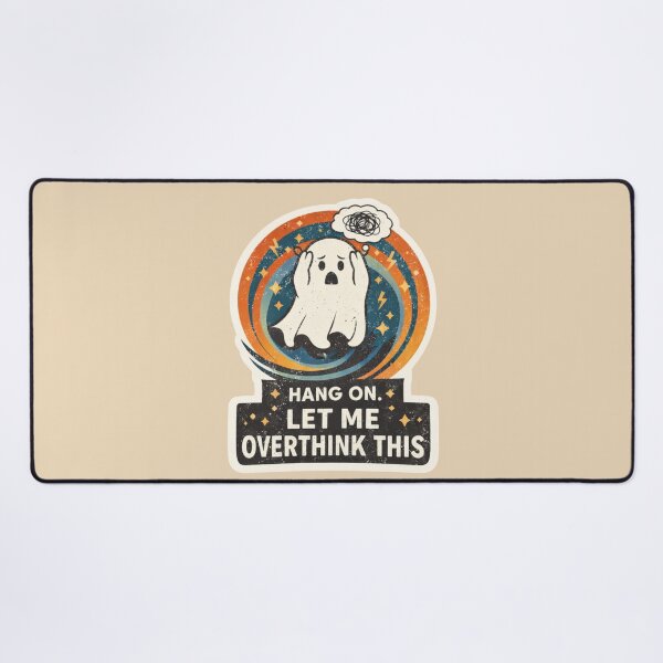 Item preview, Hang On. Let Me Overthink This - Funny Anxious Ghost designed and sold by Nature's Palette.
