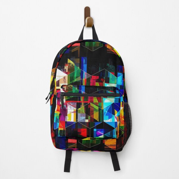 Item preview, Hexa Fragments – Dark Geometric Color Blocks designed and sold by NizuCaCi.