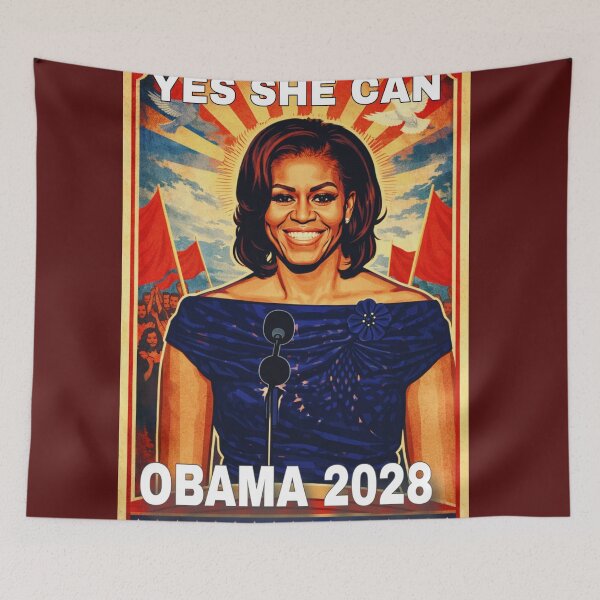 Item preview, Yes She Can Michelle Obama 2028 designed and sold by CMooreWorx.