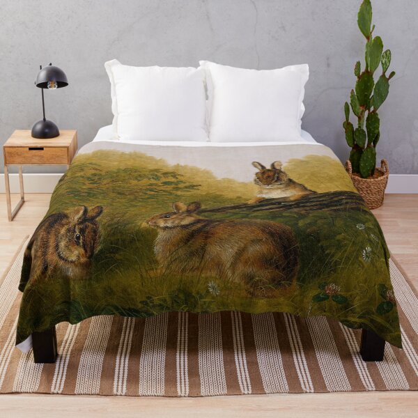 Item preview, Rabbits on a Log 1897 designed and sold by AnimaliaStar.