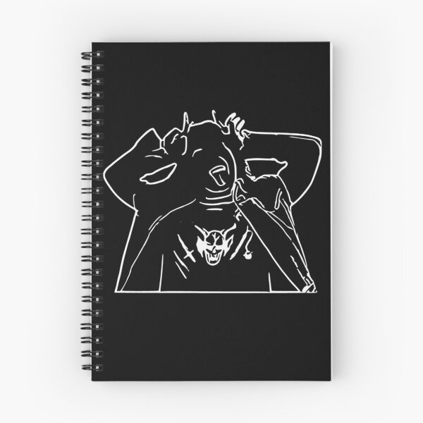 Item preview, Eddie Munson Outline Design Upside Down stranger thing designed and sold by Lil-Undead.