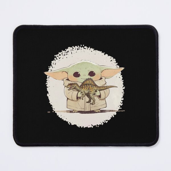 Item preview, BABY YODA WITH ACROCANTHOSAURUS DINOSAUR designed and sold by LIS AND MELIVERSO.