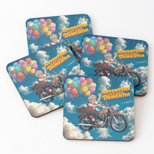 Item preview, Adventure Before Dementia – Old Man Riding a Harley Through the Sky designed and sold by Chippychips1.