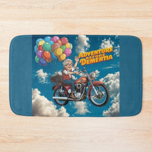 Item preview, Adventure Before Dementia – Old Man Riding a Harley Through the Sky designed and sold by Chippychips1.