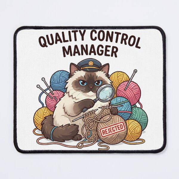 Item preview, Knitting & Crochet Helper - Funny Ragdoll Cat Meme designed and sold by Studio-Pixel.