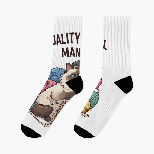 Item preview, Knitting & Crochet Helper - Funny Ragdoll Cat Meme designed and sold by Studio-Pixel.