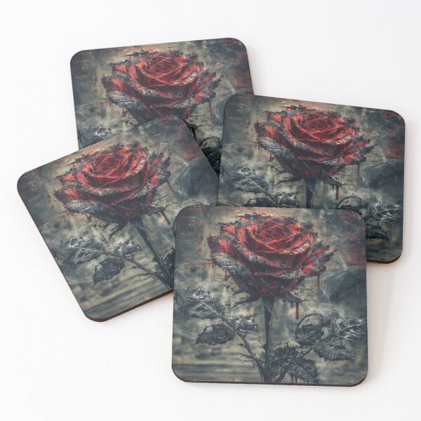 Item preview, Surreal Red Rose of Ruin designed and sold by Insomnia Art Designs.