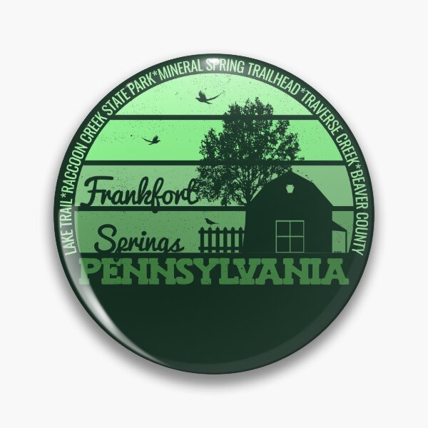 Item preview, Frankfort Springs Pennsylvania Sunset Retro Vintage Local Pride Logo designed and sold by CRHPOD20.