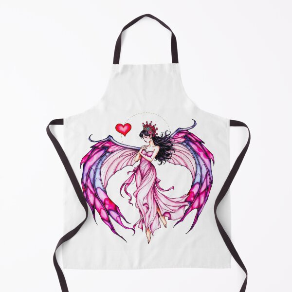 Item preview, Valentine Fairy Queen | Pink Gothic Wings Heart Crown Romantic Fantasy designed and sold by FaerieFusion.