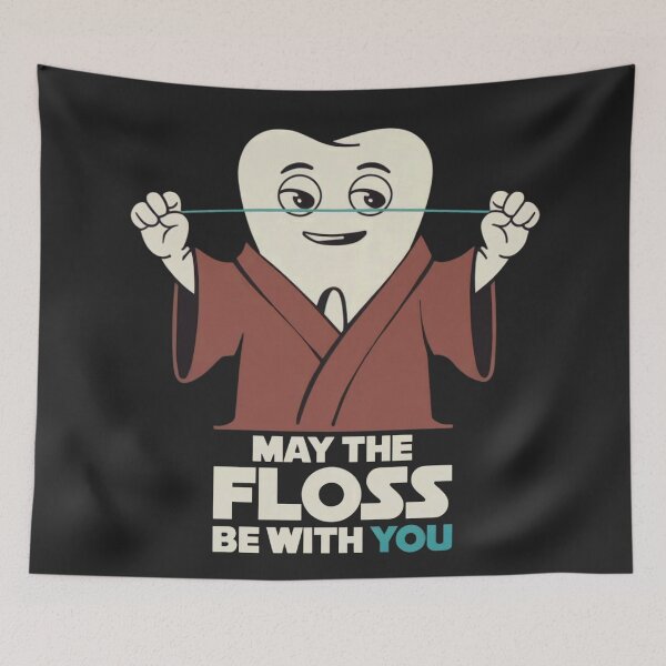 Item preview, May The Floss Be With You | Funny Dentist | Dental Assistant | Dentistry Funny designed and sold by Anniko Art Studio.