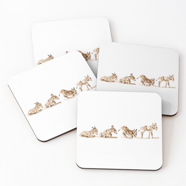 Item preview, Drawings of a donkey standing up - brown colorized version designed and sold by SylvieG18.